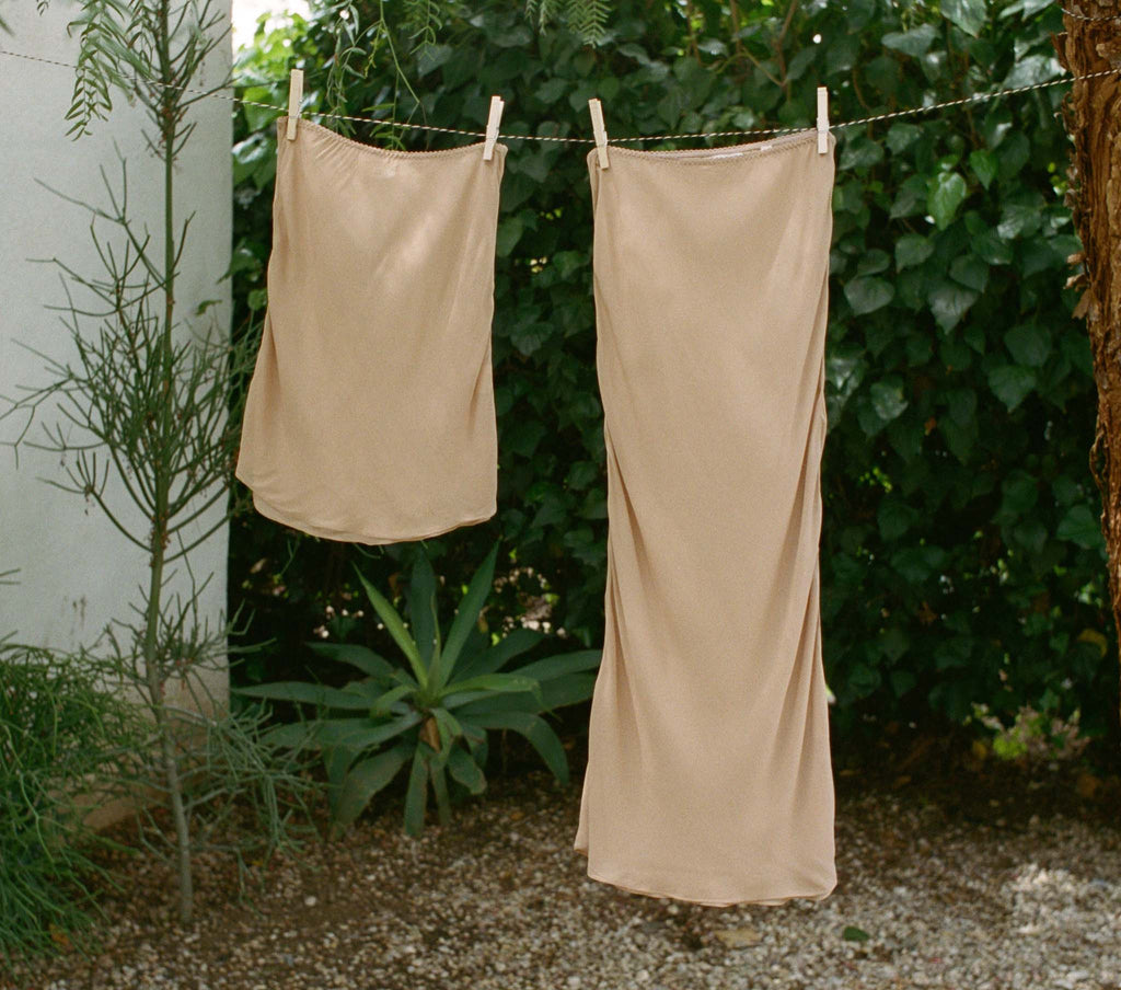 Long Skirt Slip in Sand Dollar - view 10