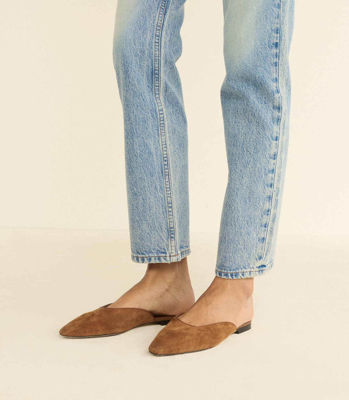Adair Slide in Tortoise Suede - view 2