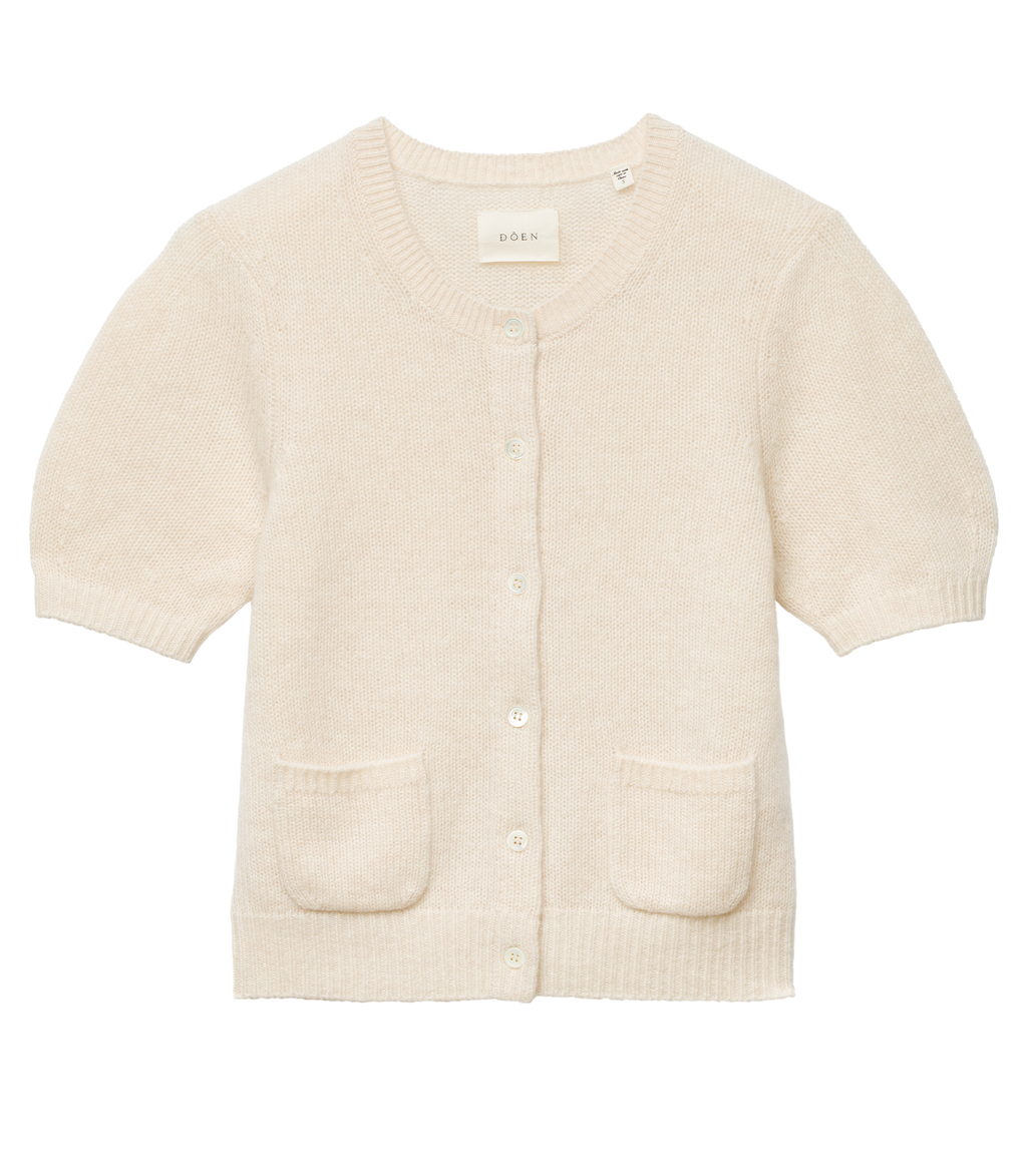 Alesia Cashmere Cardigan in Dogwood - view 5