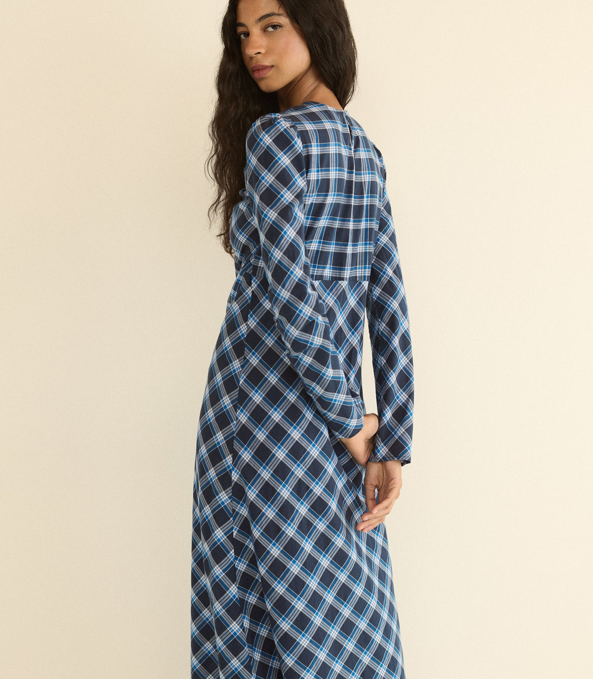 Begonia Dress in Valmont Plaid - view 4