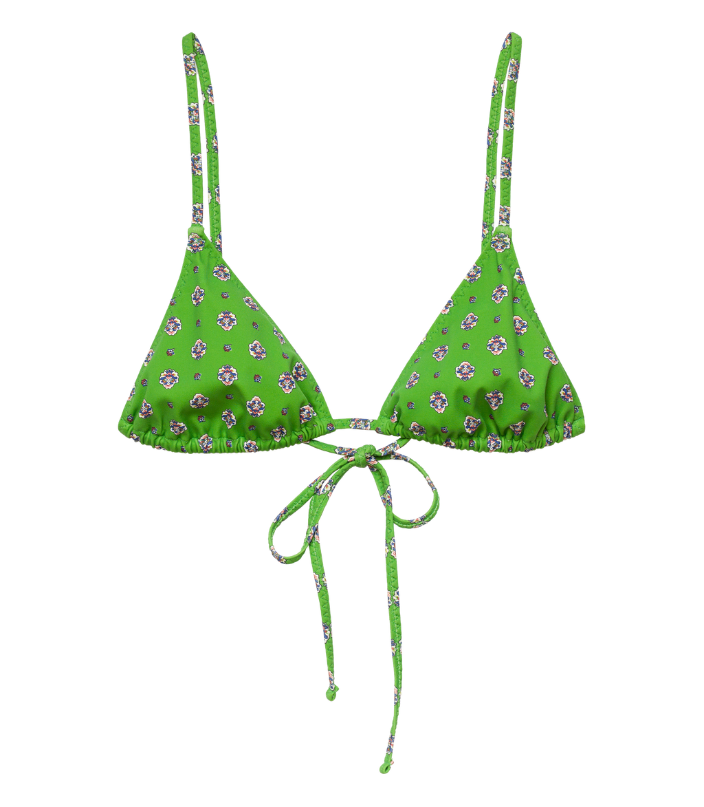 Capri Bikini Top in Vert Cadiz Foulard - view 7