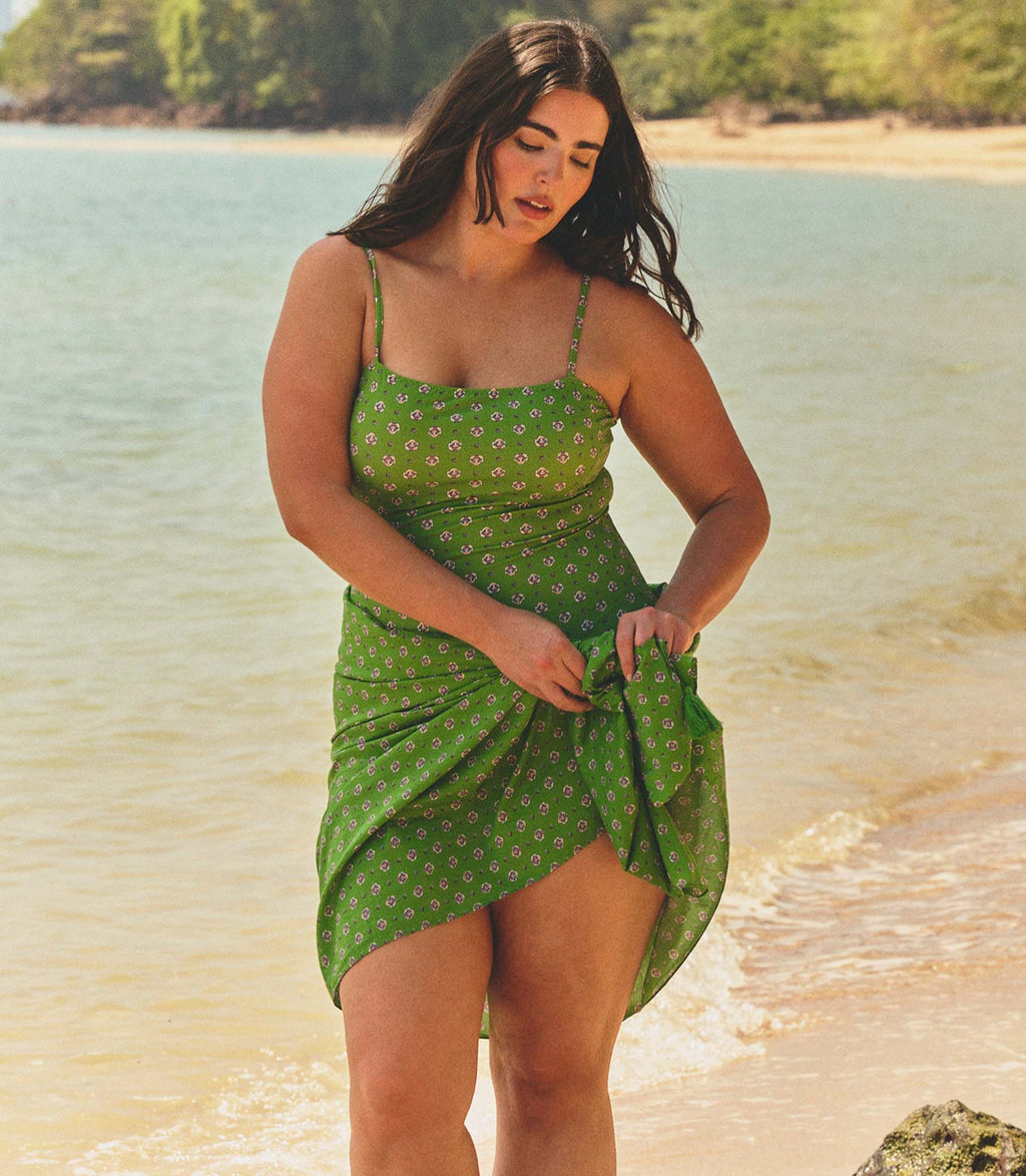 Cascais Sarong in Vert Cadiz Foulard - view 6