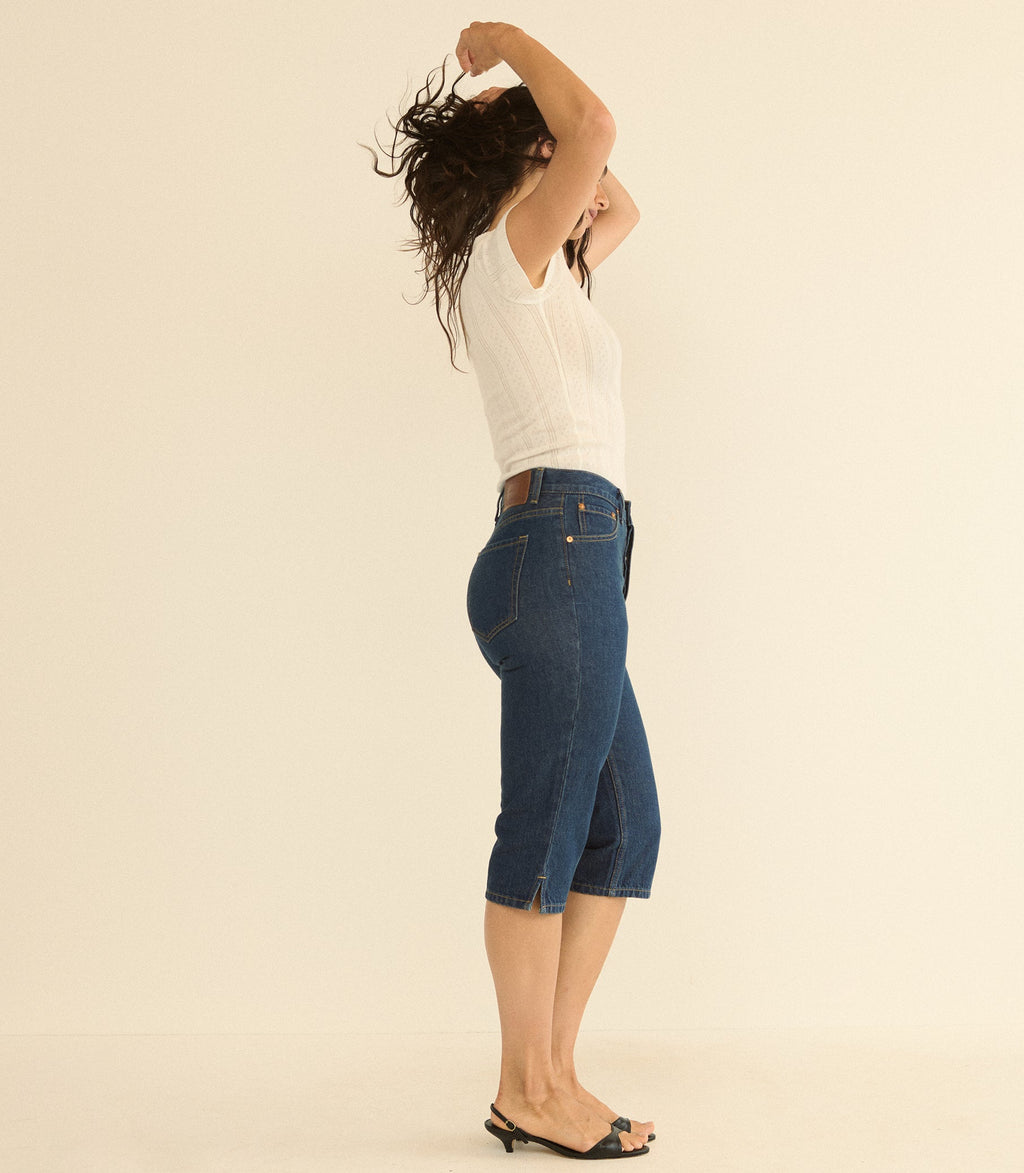 Chantal Capri in Cavalaire Dark Wash - view 9