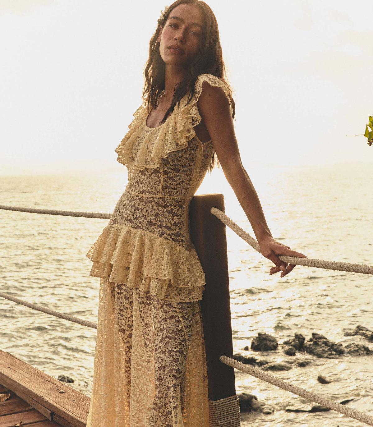 Costine Dress in Vanilla - view 3