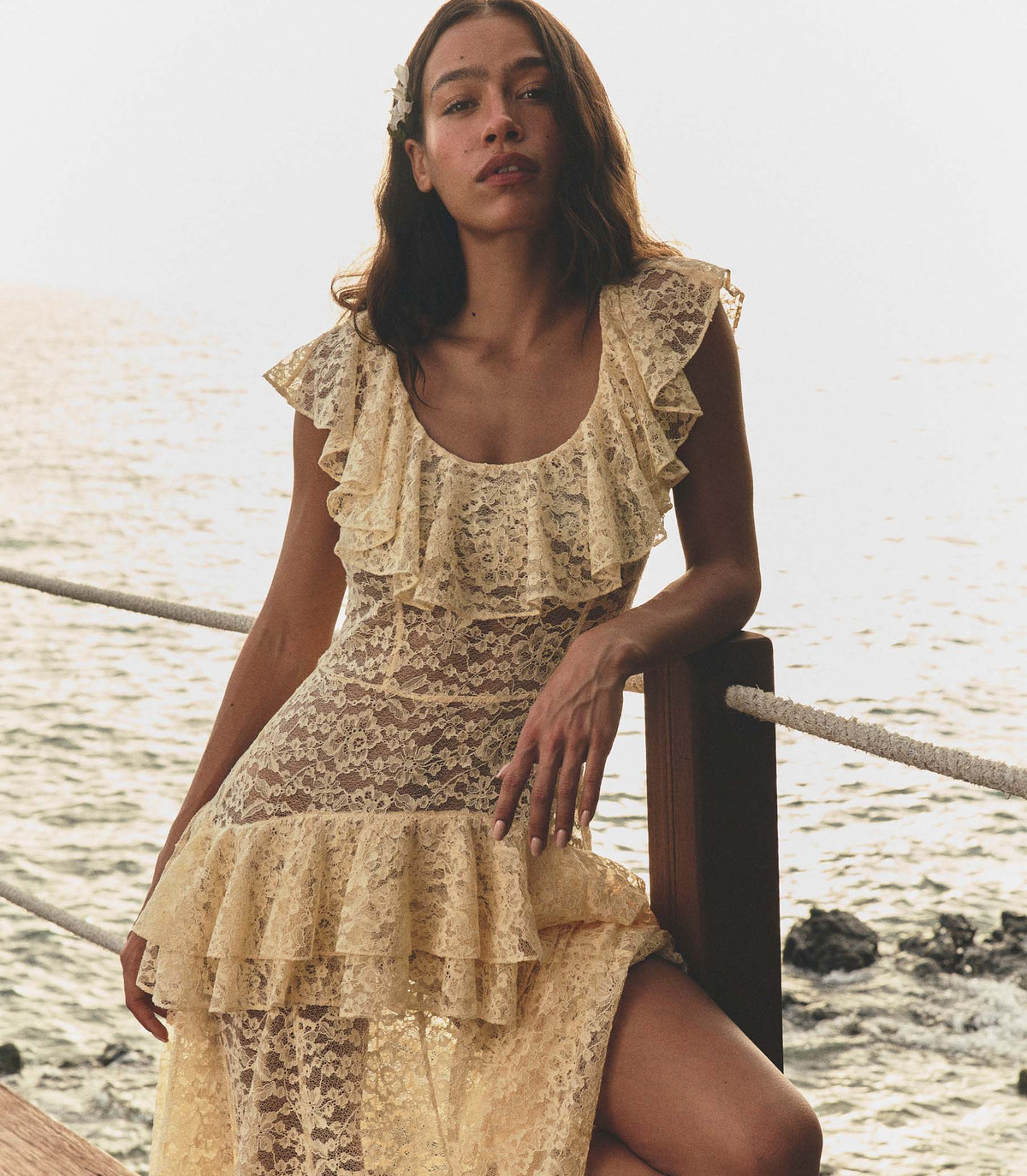 Costine Dress in Vanilla - view 5