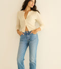 Danae Cashmere Cable Cardigan in Dogwood - view 1