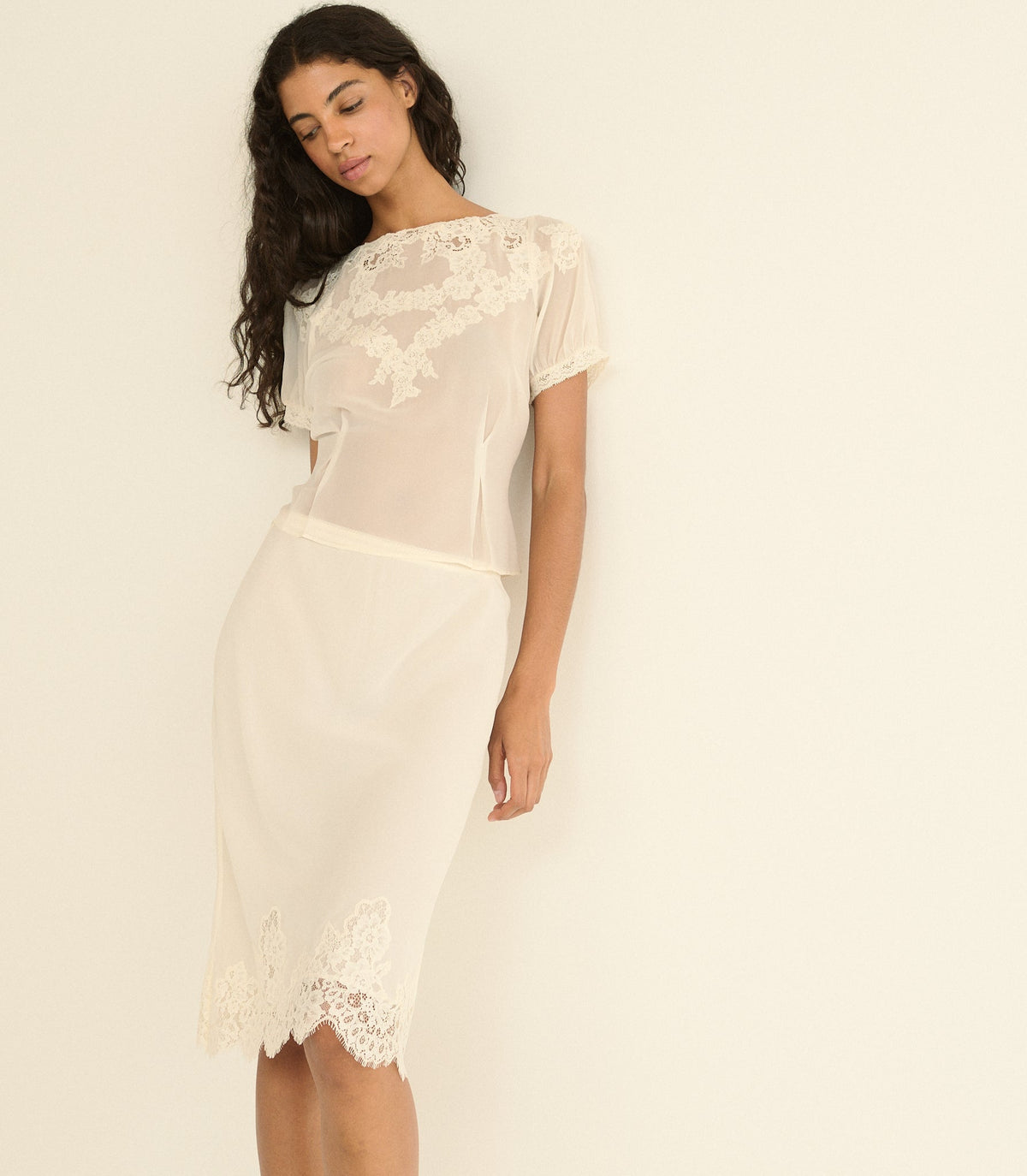 Elowette Skirt in Sea Salt - view 3