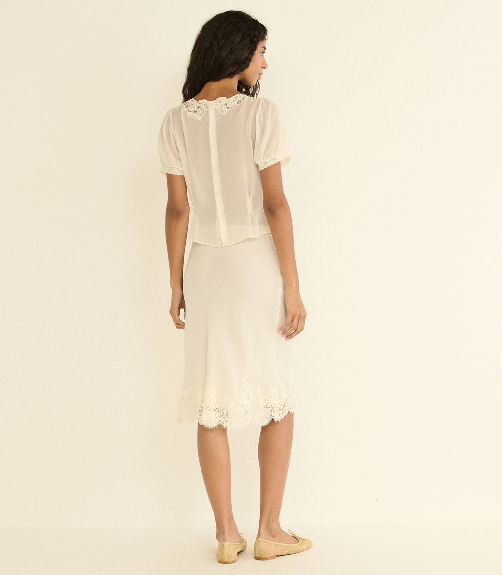 Elowette Skirt in Sea Salt - view 7