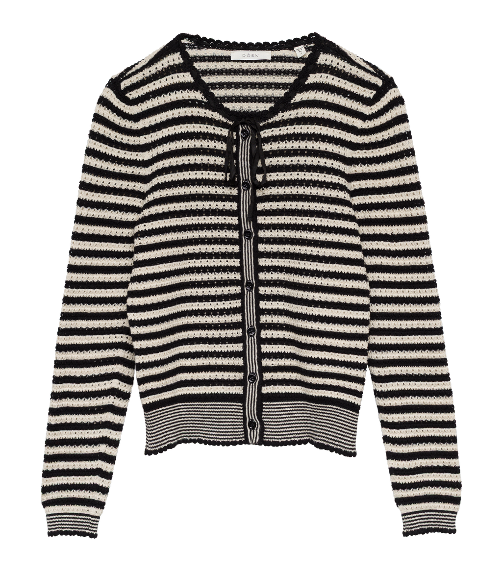 Everlyn Cardigan in Sidonie Stripe - view 5