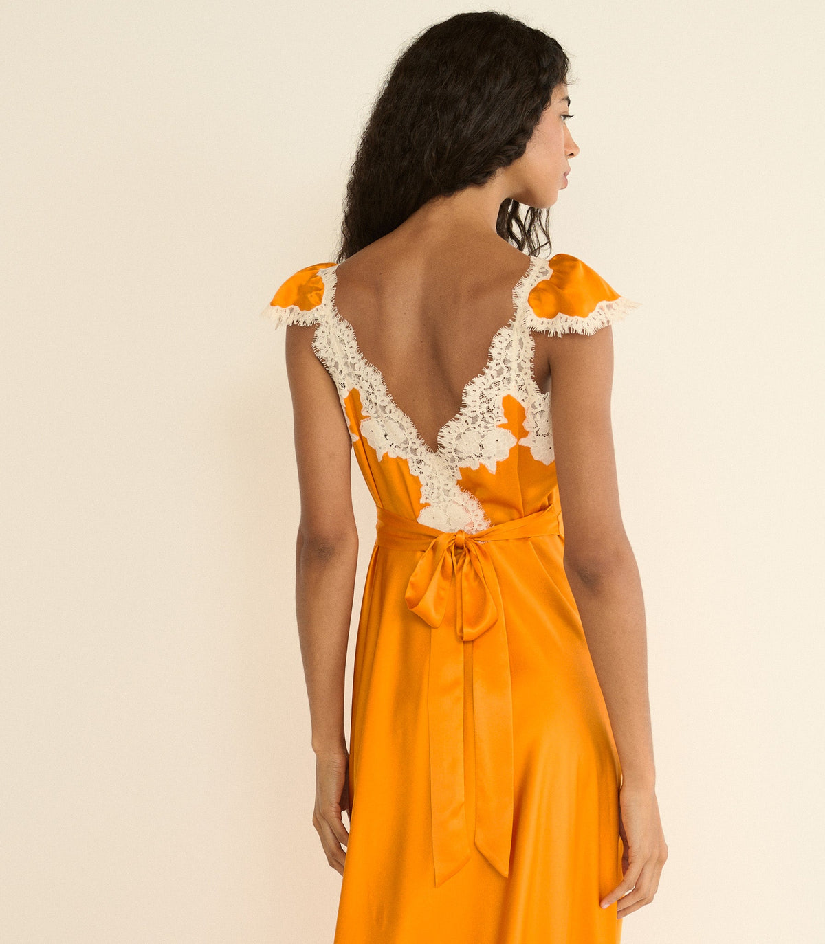 Fiona Dress in Tangerine - view 10