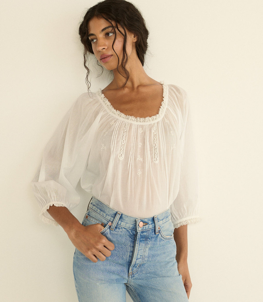 Florine Top in Salt - view 2