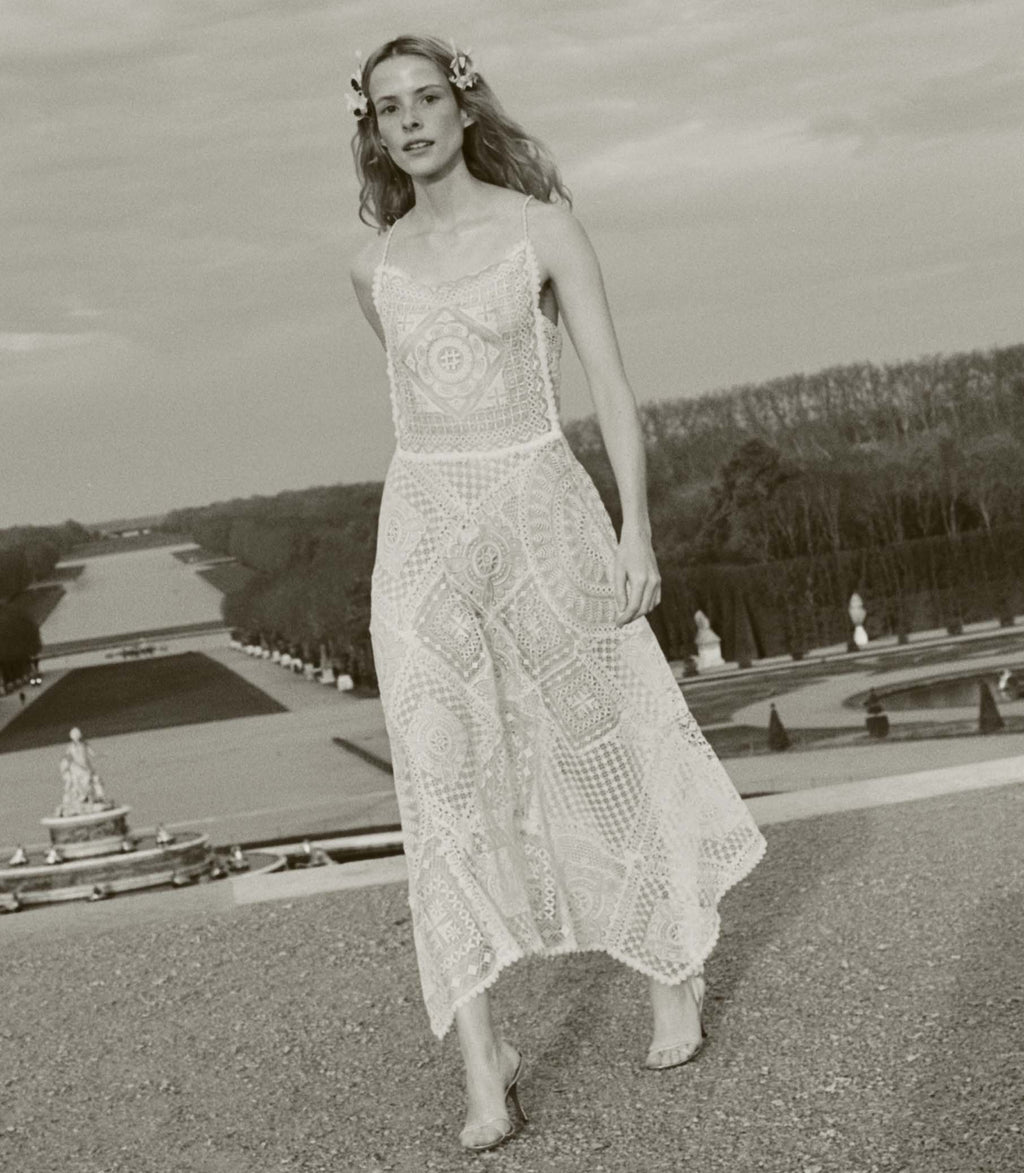 Handkerchief Anniversary Dress in Salt - view 4