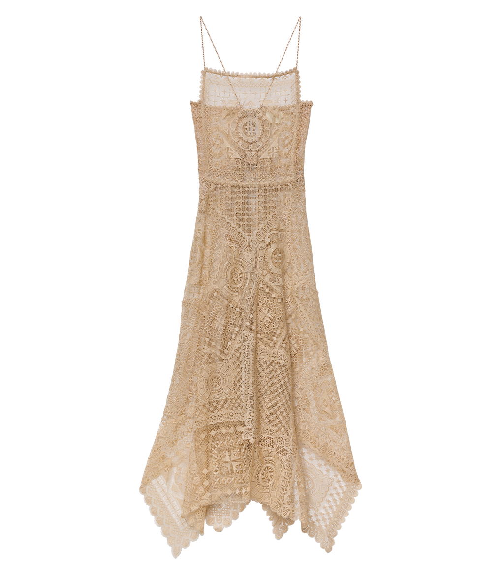Handkerchief Anniversary Dress in Paille - view 8