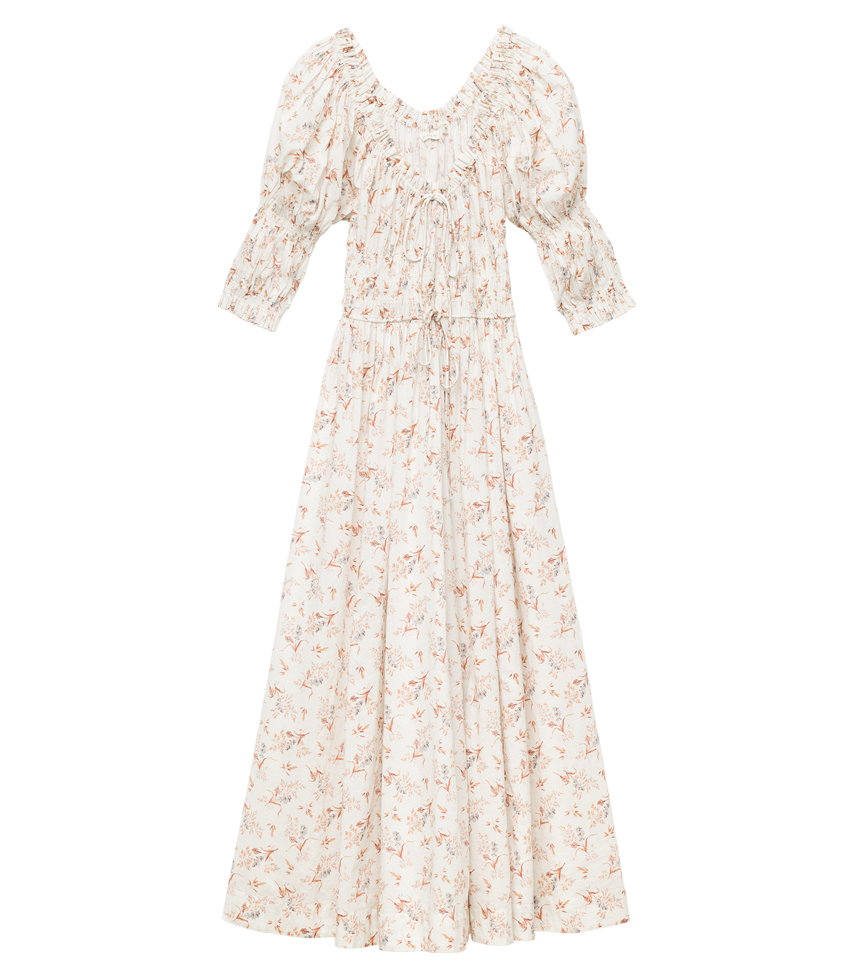 Ischia Dress in Crème Windswept Meadow - view 8