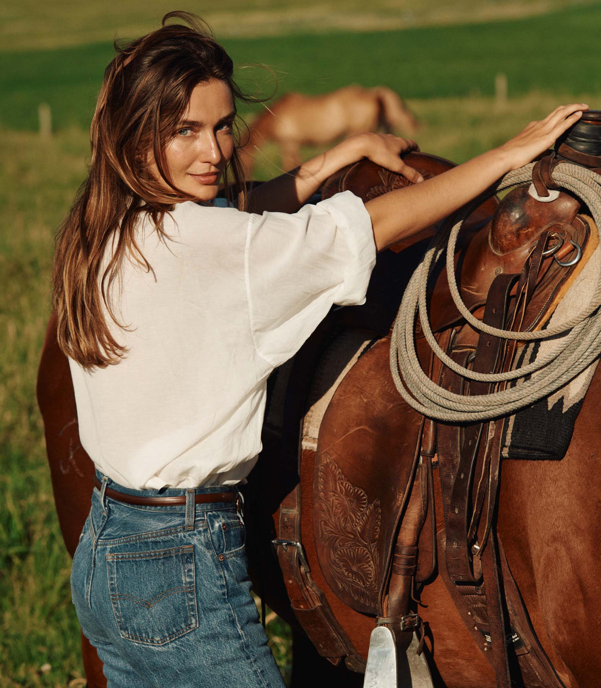 The Jane Blouse in Salt - view 5