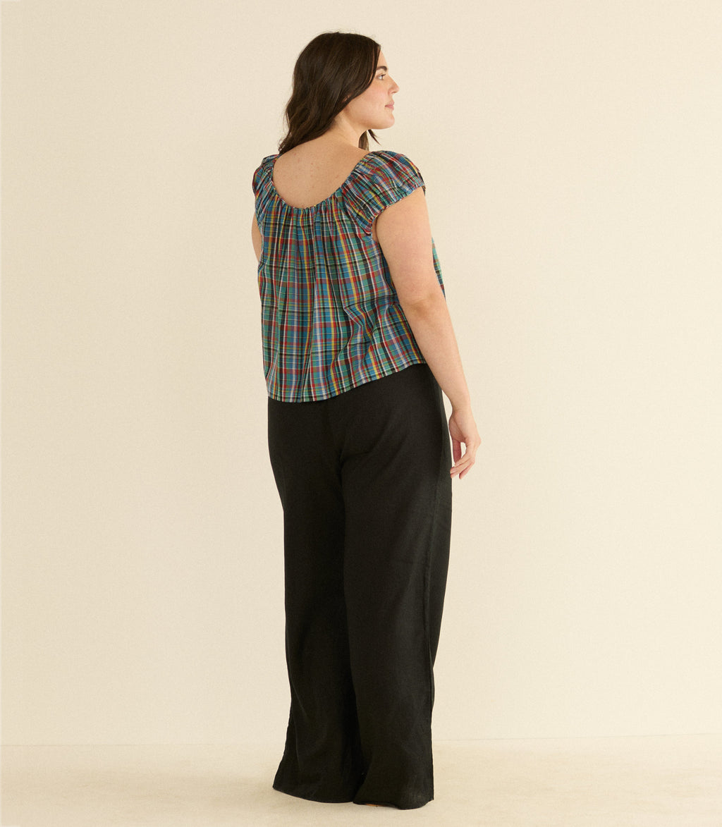 Jessa Top in Alderbrook Plaid - view 9