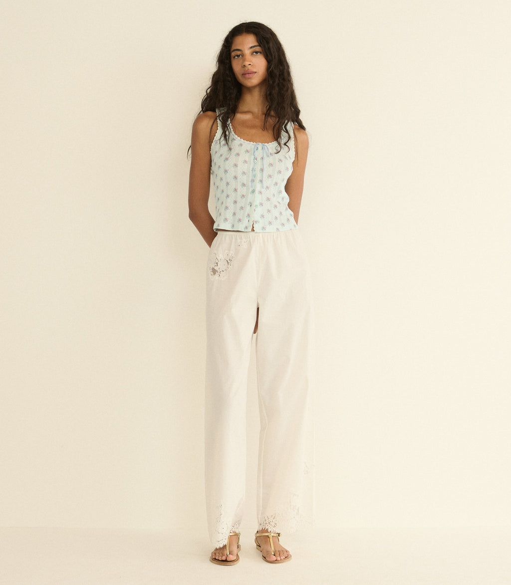 Lois Tank in Sky Petit Posy Calico - view 3