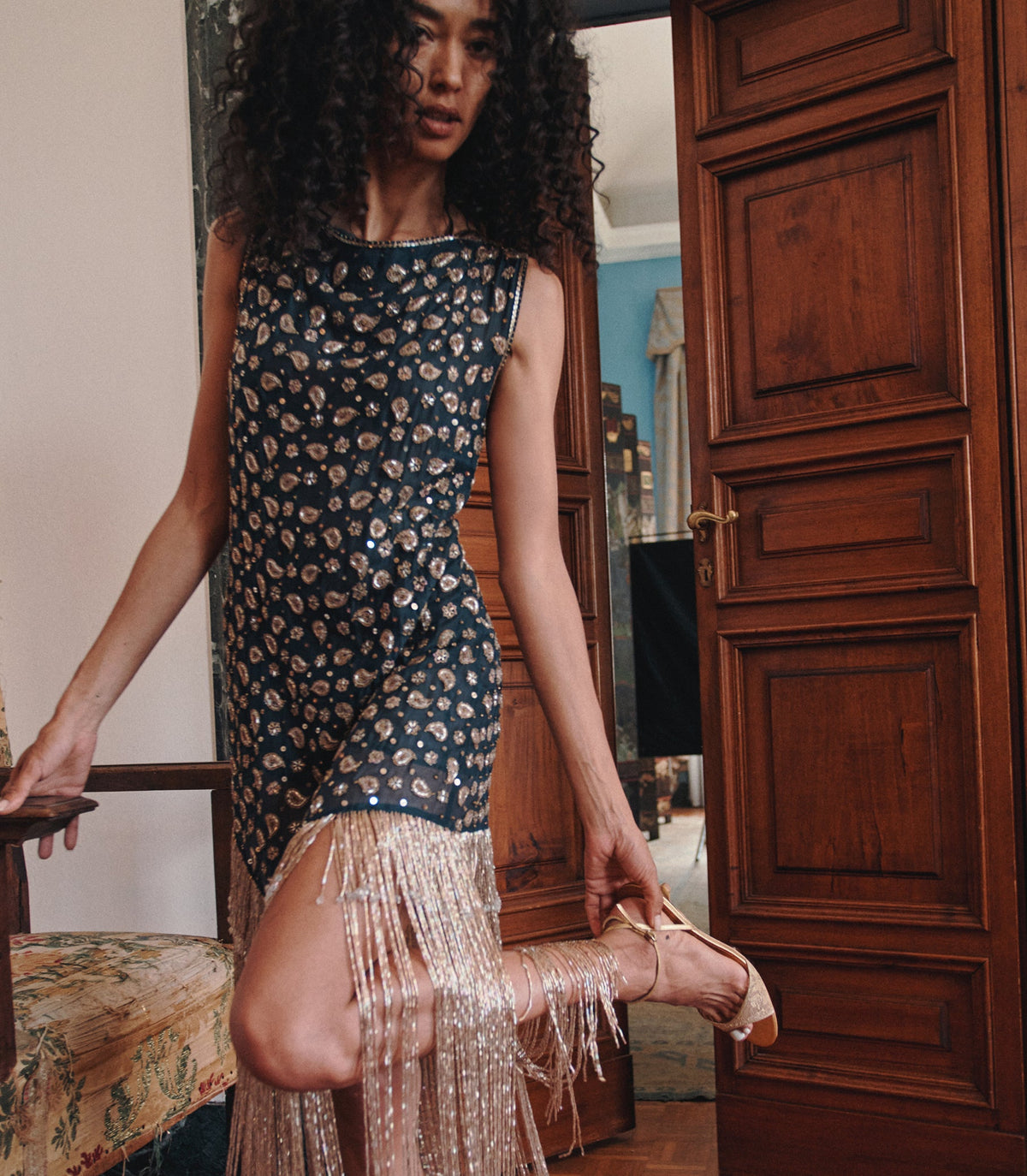 Luminaire Dress in Cours la Reine Paisley - view 7