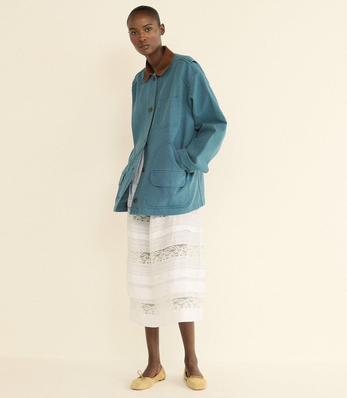 Pascual Jacket in Caspian Blue - view 4