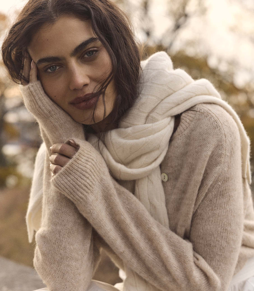 Petra Cardigan in Hazelnut Creme - view 4