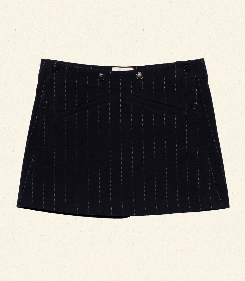 Raina Skirt in Marianne Pinstripe - view 5
