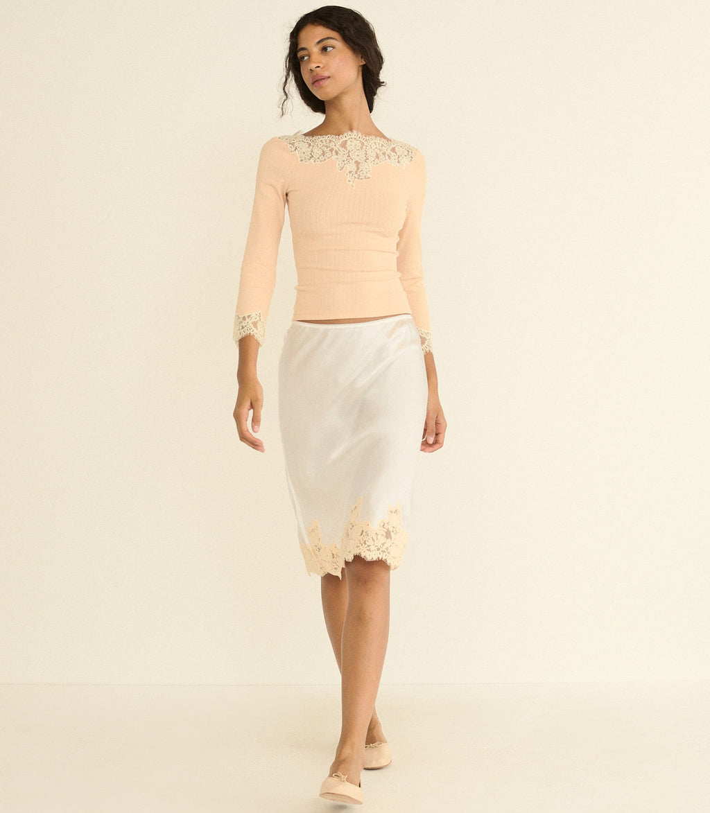 Riana Tee in Light Peach Sorbet - view 2