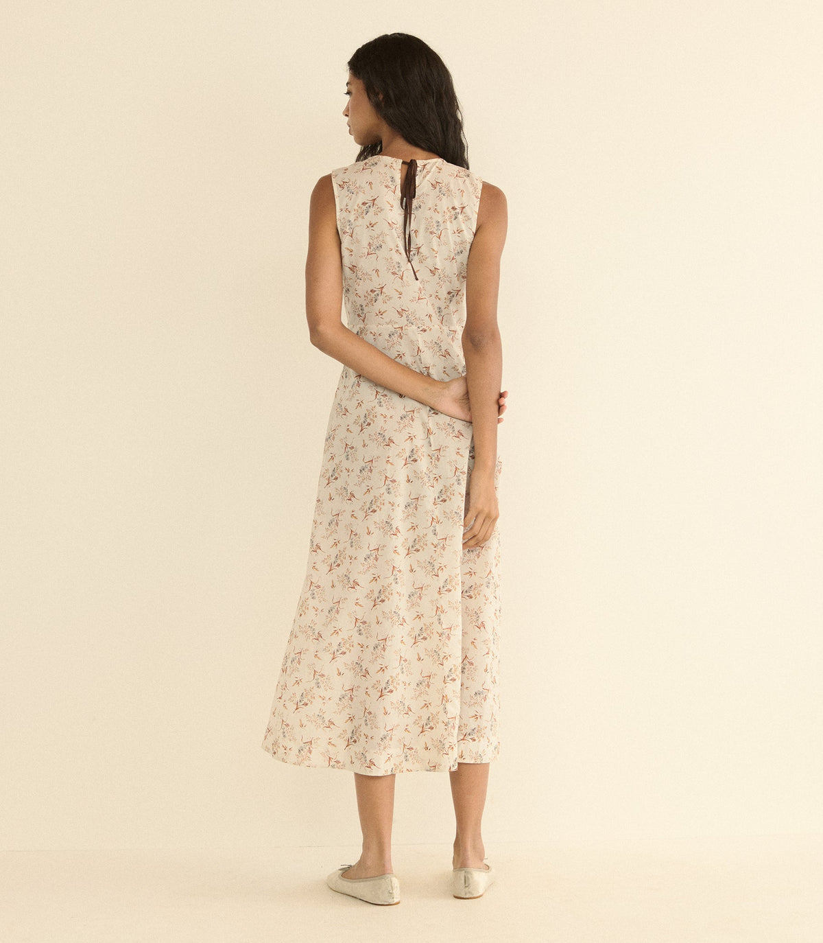 Riona Dress in Crème Windswept Meadow - view 5