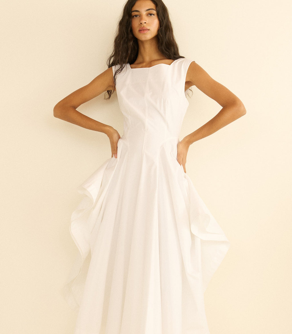 Rivière Dress in Salt - view 1