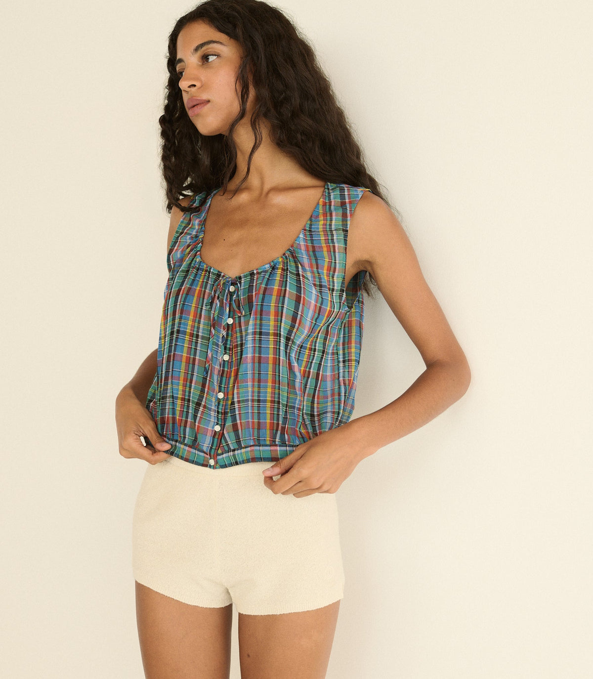 Theo Top in Alderbrook Plaid - view 6
