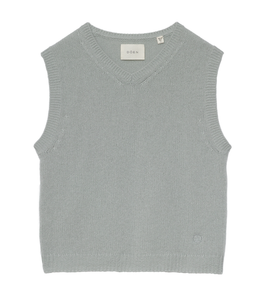 Winston Cashmere Vest in Eucalyptus - view 5